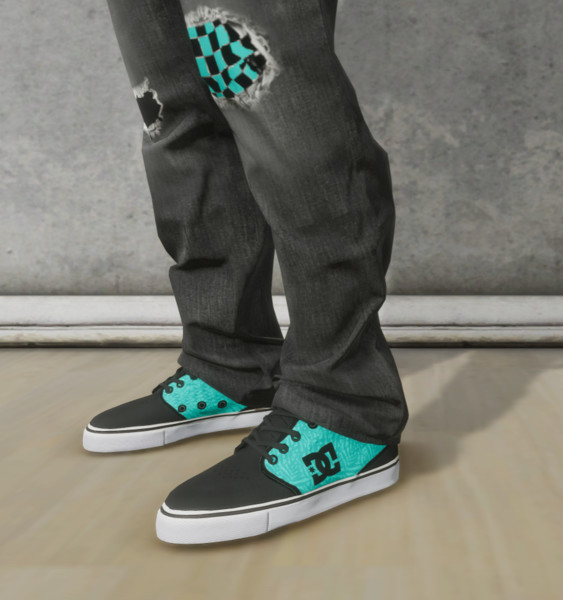 Skater XL: Matching Turquoise DC Shoes. v 1.0 Gear, Real Brand, Shoes ...