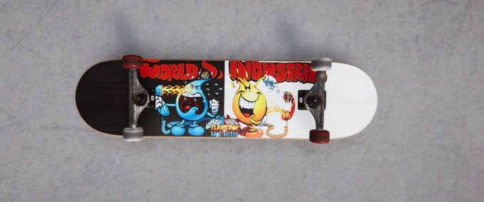 Gear World Industries Flame vs Willy Deck! Skater XL mod