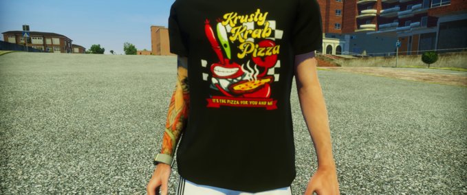 Gear Krusty Krab Pizza Tee Skater XL mod