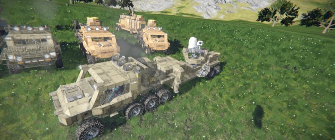 Blueprint C-RAM Rig w/ grey rims cause some dumb*** forgot Space Engineers mod