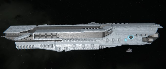 Blueprint UNSC Infinity .10 scale Space Engineers mod