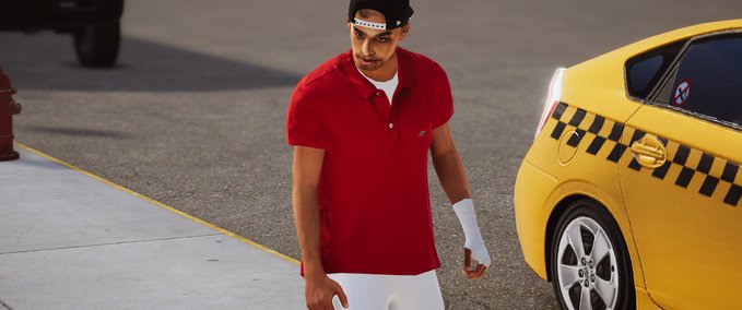 Gear Lacoste Red Polo Skater XL mod