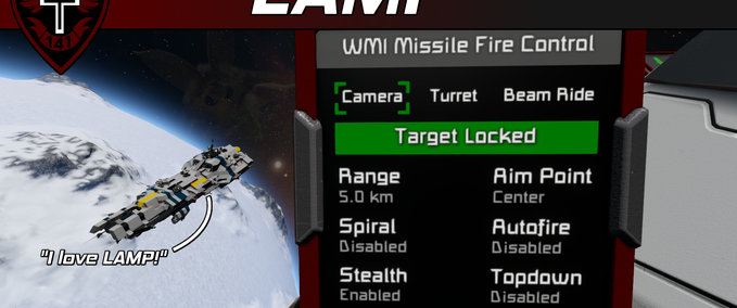 Sonstiges LAMP | Launch A Missile Program (WHAM-FCS) Space Engineers mod