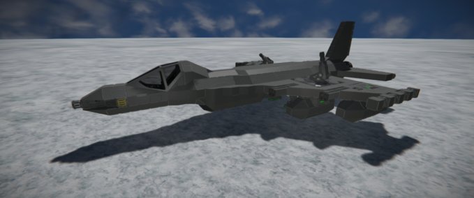 Blueprint F-16 Small Grid Bomber Space Engineers mod
