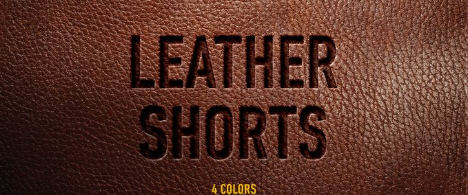 Gear Studio Four - Leather Shorts (4 Colors) Skater XL mod