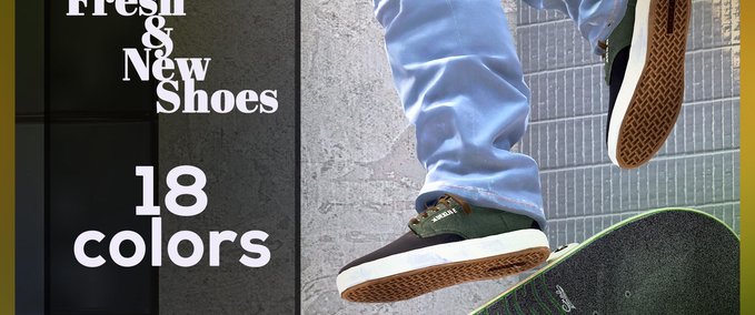 Gear Shoes - DEKLINE - 18 colors Skater XL mod
