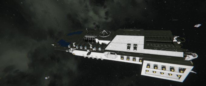 Blueprint Hammerhead class ship version 2 Space Engineers mod