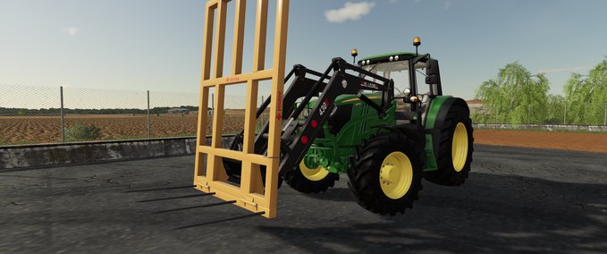 Frontlader  Ballen-Spieß Tenias Landwirtschafts Simulator mod
