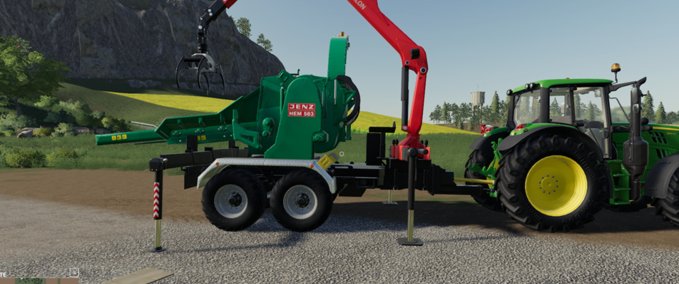 Other trailers Jenz Hem583 with turnable Crusher Farming Simulator mod