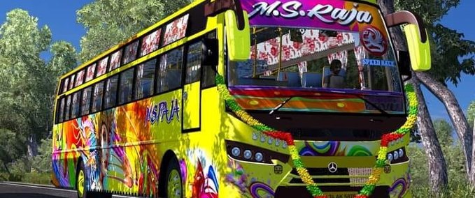 Trucks TAMILNADU BUS - 5 IN 1 MEGA PACK -[1.30 - 1.40] Eurotruck Simulator mod