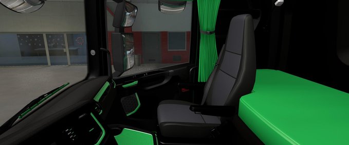 Trucks  Scania 2016 Grün - Schwarzes Interieur [1.39 - 1.40] Eurotruck Simulator mod