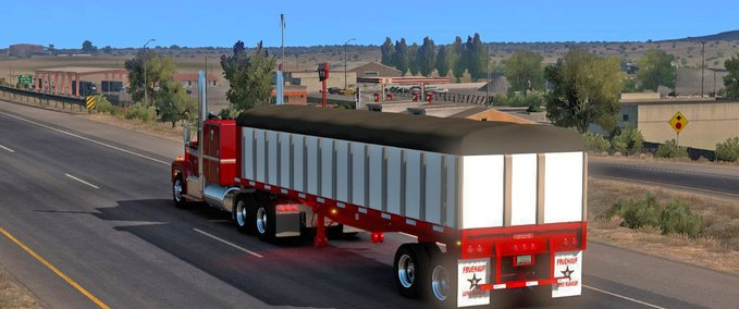 Trailer Besitzbarer Fruehauf Flatbed [1.40] American Truck Simulator mod