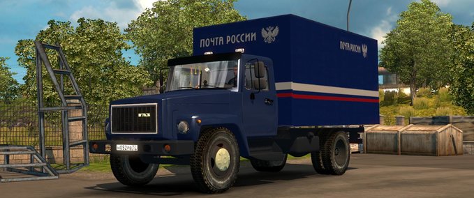 Trucks GAZ 3307-33081 + ANHÄNGER [1.40] Eurotruck Simulator mod