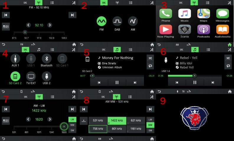 SCANIA NEXTGEN R & S EU/UK RADIO SCREEN V1.1 [1.39.X] - Thumbnail 1