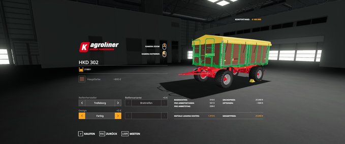 Drehschemel Kröger Agroliner HKD 302 1.0.0 Landwirtschafts Simulator mod