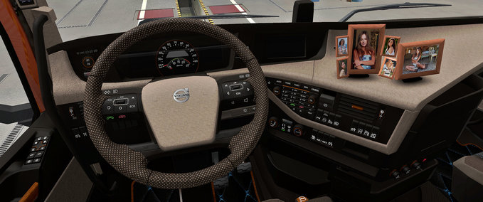 Interieurs ATS Beige Interior Volvo FH16 2012 American Truck Simulator mod