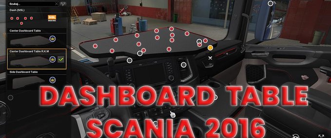 Trucks Scania 2016 Dashboard Table  Eurotruck Simulator mod