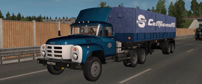 Trucks ZIL-13X + ANHÄNGERPAKET V24.02.21 [1.39 - 1.40] Eurotruck Simulator mod