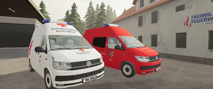 Feuerwehr T6  RTW FF autria Landwirtschafts Simulator mod