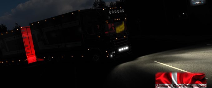 Trucks SCANIA R 620 FLEURS + ANHÄNGER [1.40] Eurotruck Simulator mod
