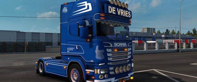 Trucks SCANIA R580 DE VRIES [1.40] Eurotruck Simulator mod