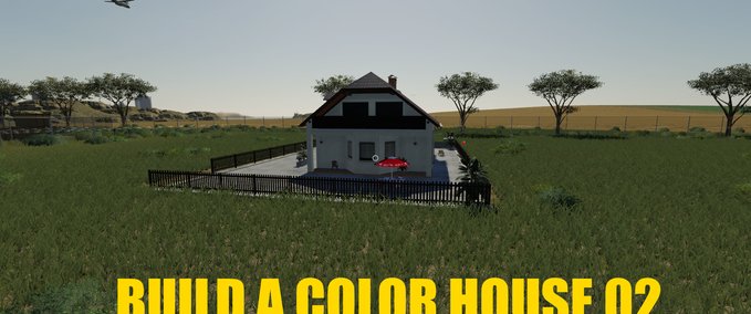 Placeable Objects BUILD A COLOR HOUSE 02 Farming Simulator mod