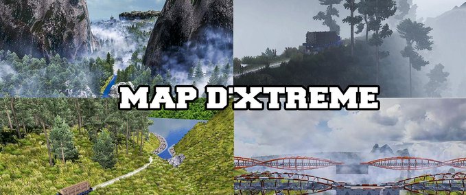 Maps EXTREM BEWALDETE KARTE "MAP D'XTREME" {1.40] Eurotruck Simulator mod