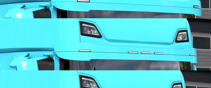 Trucks SCANIA NEXT-GEN FULLY PAINTED STOCK SUNSHIELDS Eurotruck Simulator mod