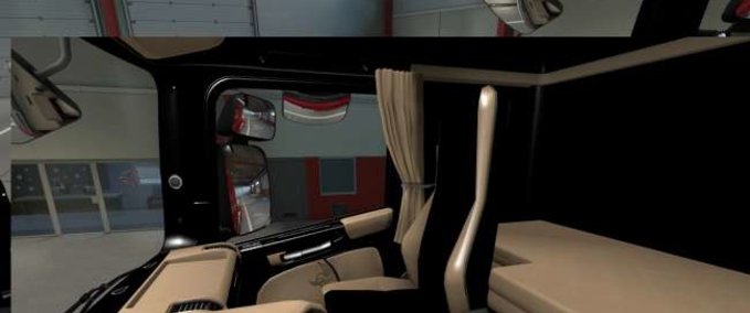 Trucks Scania R 2009 – Exclusive Beige Interior [1.40] Eurotruck Simulator mod