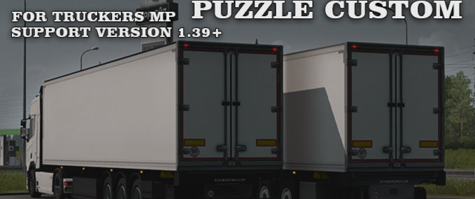 Trailer Schwarzmüller Puzzle Custom für TruckersMP  Eurotruck Simulator mod