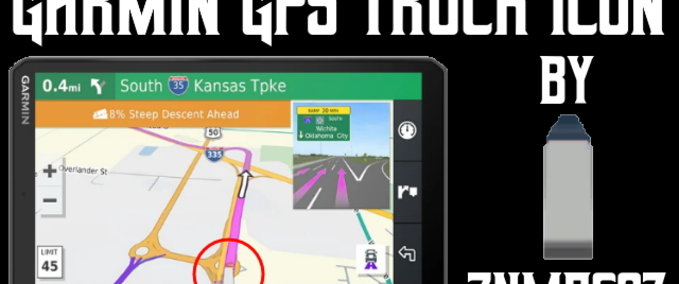 Trucks Garmin GPS Truck Icon 1.40.x American Truck Simulator mod