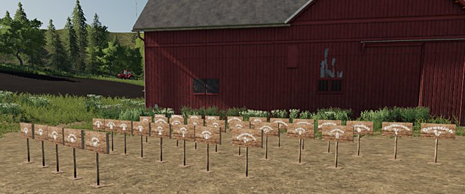 Platzierbare Objekte Platzierbare Farm Schilder Landwirtschafts Simulator mod