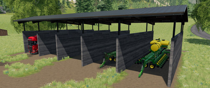 Gebäude Fahrzeugunterstand Paket Landwirtschafts Simulator mod
