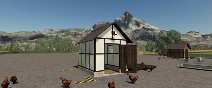 Mod Packs Offener Fachwerk-Hühnerstall Landwirtschafts Simulator mod