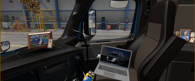 Interieurs Interior for Freightliner Cascadia 2019  American Truck Simulator mod