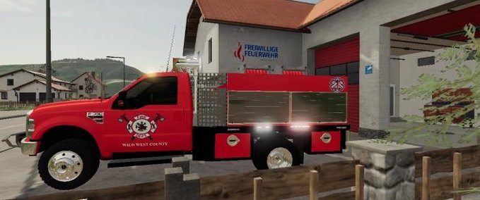 LKWs  Amerikanischer Feuerwehrtruck Landwirtschafts Simulator mod