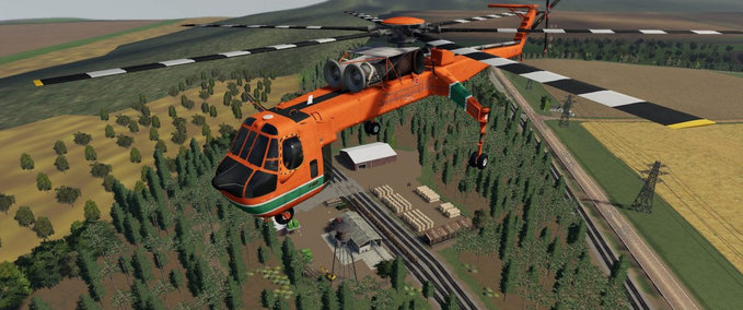 Anbaugeräte Forst Hubschrauber Landwirtschafts Simulator mod