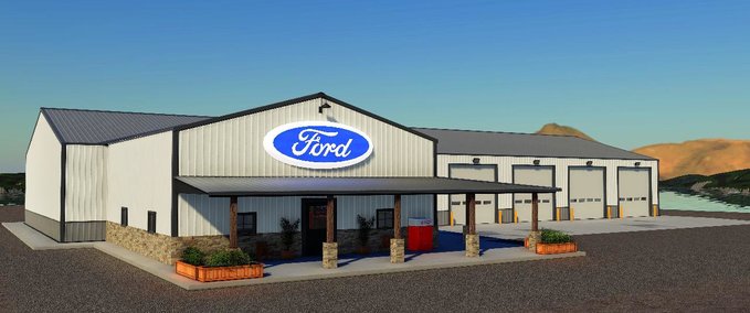 Gebäude Garage Ford Racing Landwirtschafts Simulator mod