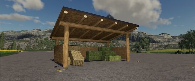 Gebäude Mini Blockhaus Scheune Landwirtschafts Simulator mod