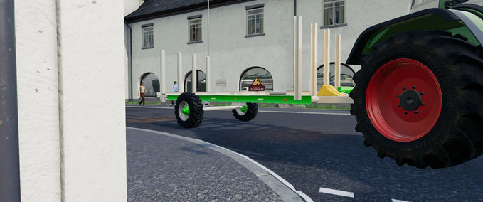 Ballentransport Eigenbau Ballenwagen Landwirtschafts Simulator mod