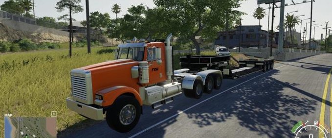 LKWs Giants Hauler Truck 1 + Tieflader Gooseneck Landwirtschafts Simulator mod