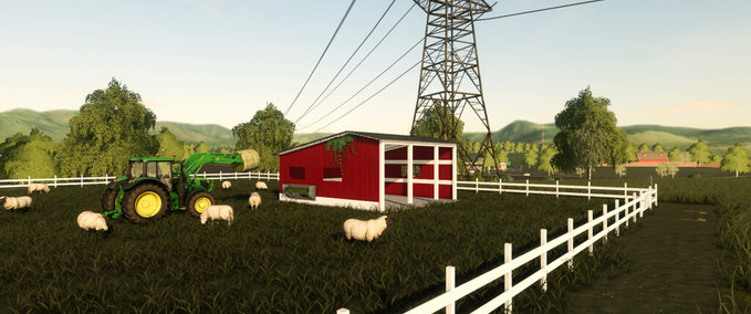Anbaugeräte Amerikanische Schafweide Landwirtschafts Simulator mod