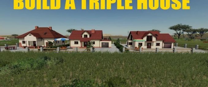 Gebäude Ein Dreifachhaus bauen Landwirtschafts Simulator mod