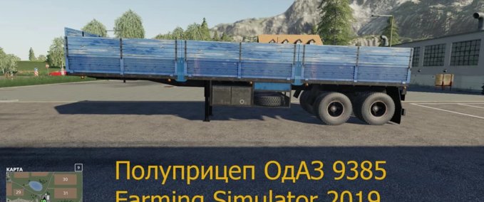 Auflieger Sattelauflieger ODAZ 9385 Landwirtschafts Simulator mod