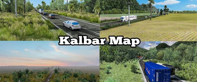 Maps Karte von West Kalimantan von Sultan - [1.36 - 1.40] Eurotruck Simulator mod