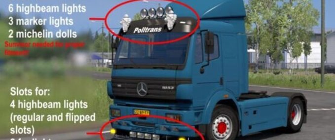Trucks Mercedes SK von XBS Slots  Eurotruck Simulator mod