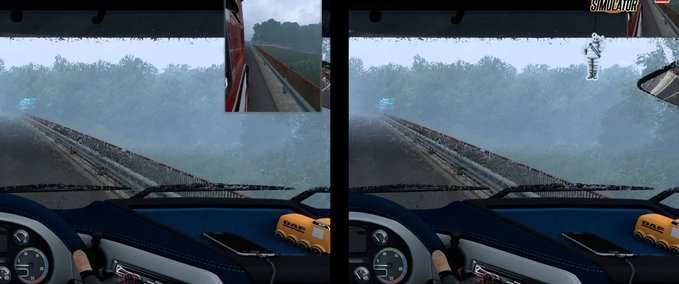 Trucks Top Corner & Small Mirrors (1.40.x)  Eurotruck Simulator mod