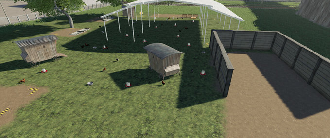 Gebäude Offene Hühnerbehausung Landwirtschafts Simulator mod