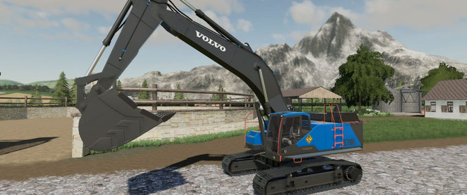 Selbstfahrer Volvo EC750EL Landwirtschafts Simulator mod