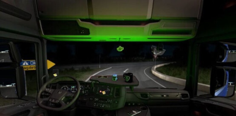 ETS 2: Scania Next-Gen Trucks Interior Cabin Lights [1.40] v 1.0 update auf 1.40 Trucks, Mods, Interieurs, Scania Mod Eurotruck Simulator 2